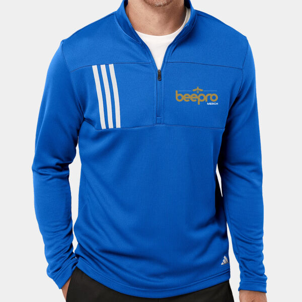 3-Stripes Double Knit Quarter-Zip Pullover Thumbnail